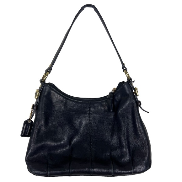 Coach Small Top Handle Leather Hobo Bag - Picture 2 of 8